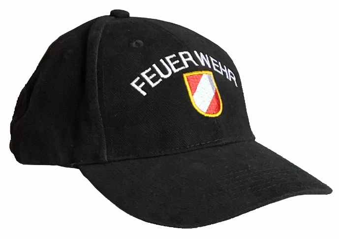 410136 FW-Schirmkappe ÖBFV schwarz mit Stick